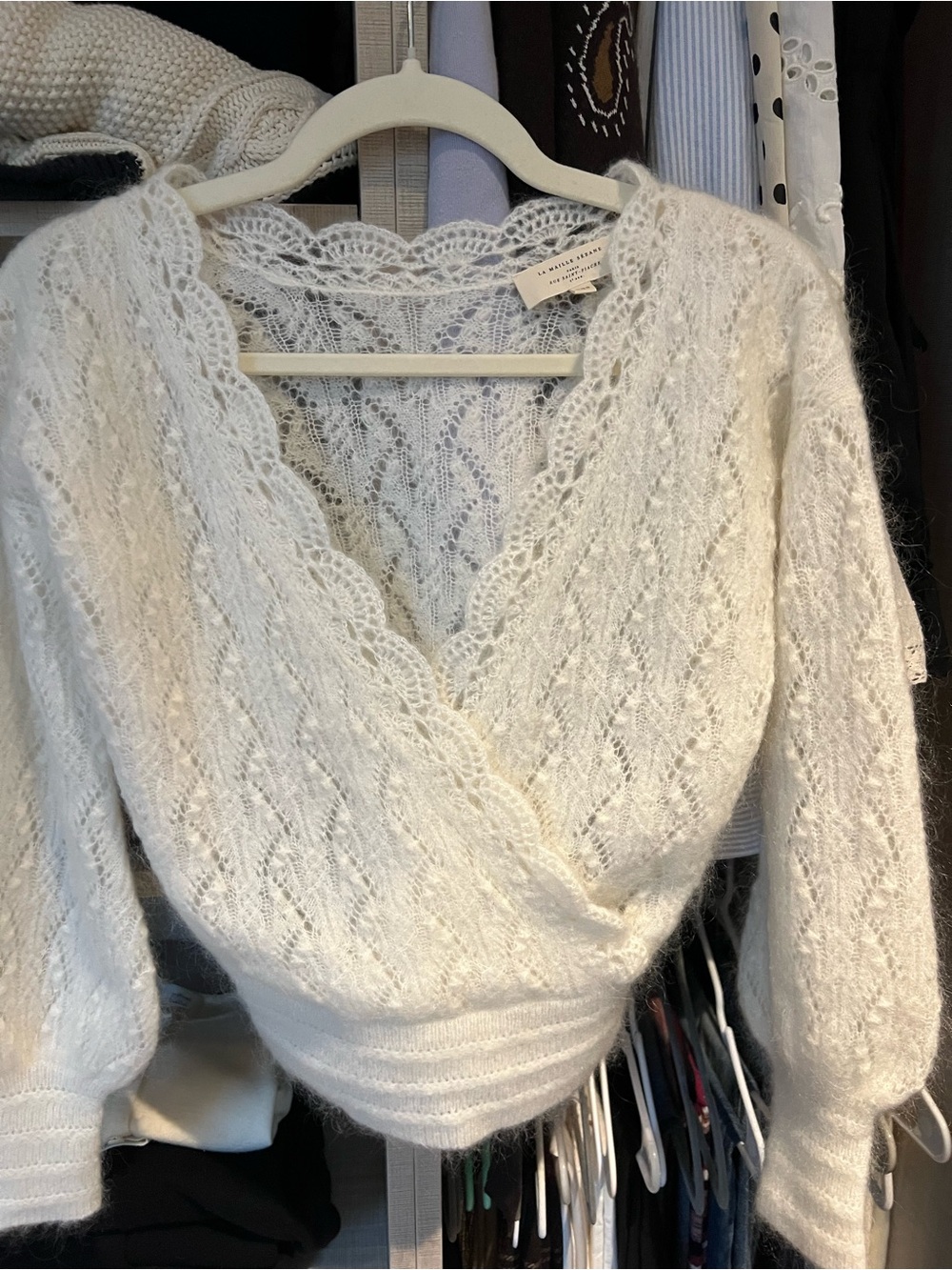 Sezane Nathalia Jumper in Ecru - Picture 7 of 7